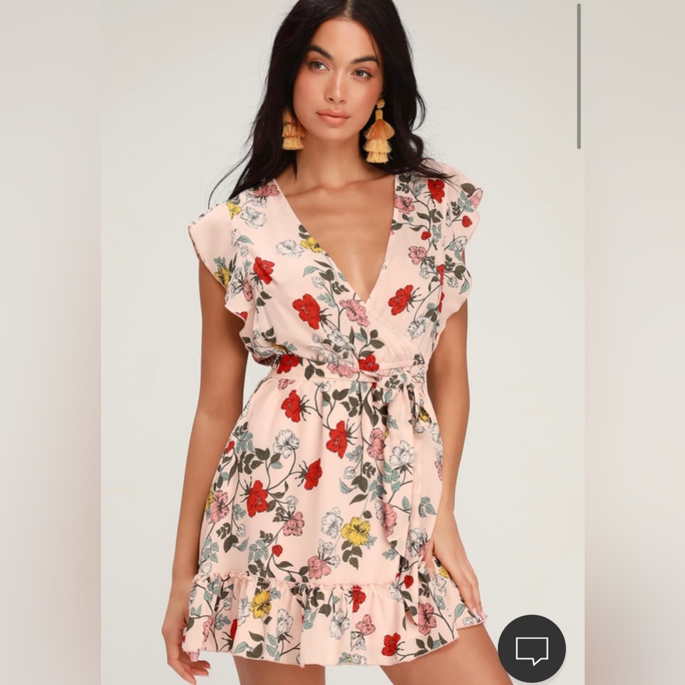 The Jack by BB Dakota Ok Cupid Pink Floral Print
Mini Dress SMALL NWT